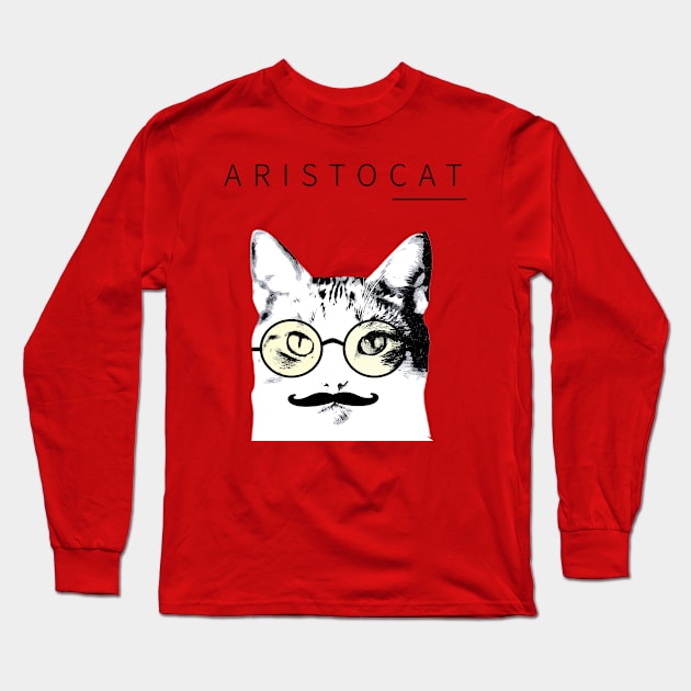 ARISTOCAT Long Sleeve T-Shirt by BeDazzleMe